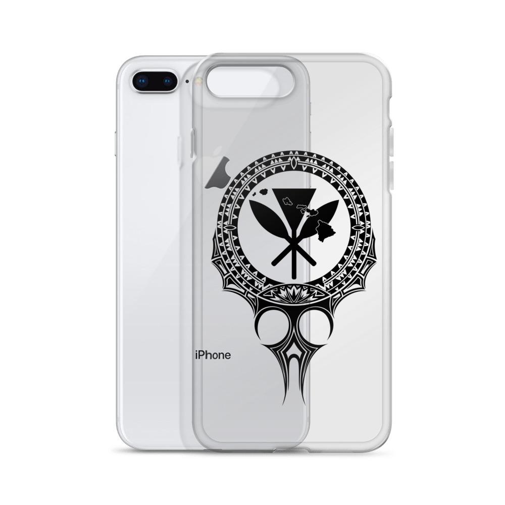 Kanaka Maoli Iphone Case The Eyes Black AH iPhone 7 Plus/8 Plus Phone Case Black - Polynesian Pride