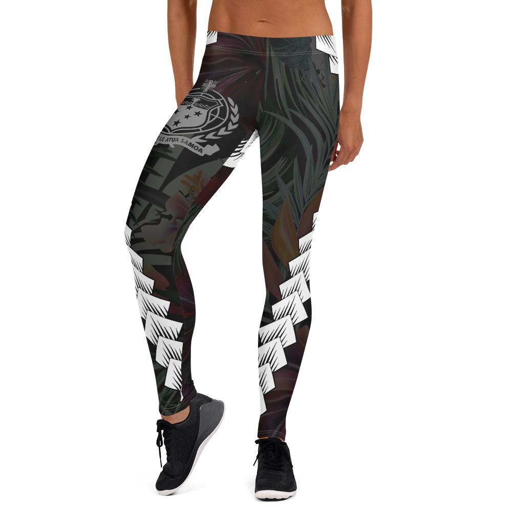 Samoa Polynesian Women Legging - Chain Polynesian Black - Polynesian Pride