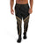 Federated States of Micronesia Sweatpant - Gold Tribal Wave Unisex Black - Polynesian Pride