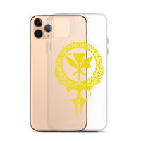Kanaka Maoli Iphone Case The Eyes Yellow AH iPhone 11 Pro Max Phone Case Yellow - Polynesian Pride