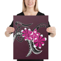 Plumeria Polynesia Pink Canvas 16x20 Canvas Pink - Polynesian Pride