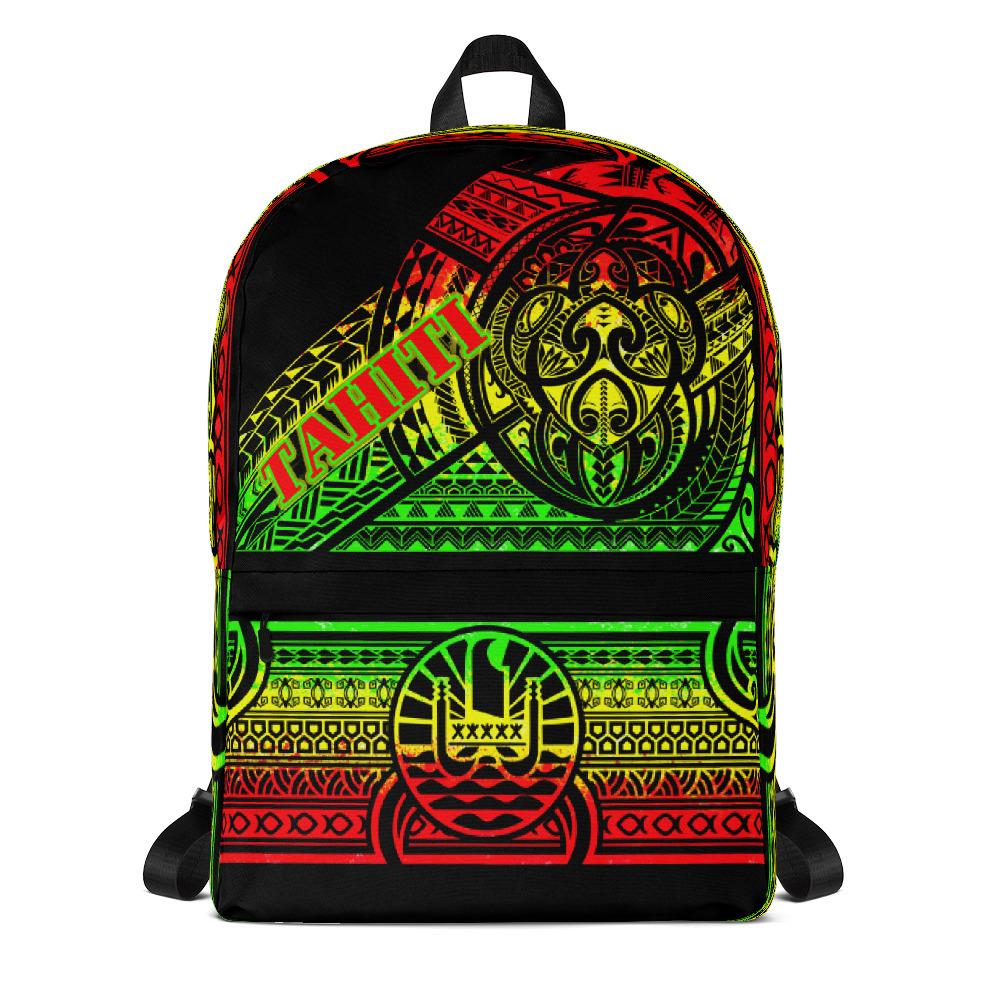 Frech Polynesia Tahiti Backpack - Turtle Poynesia Patterns Art - Polynesian Pride