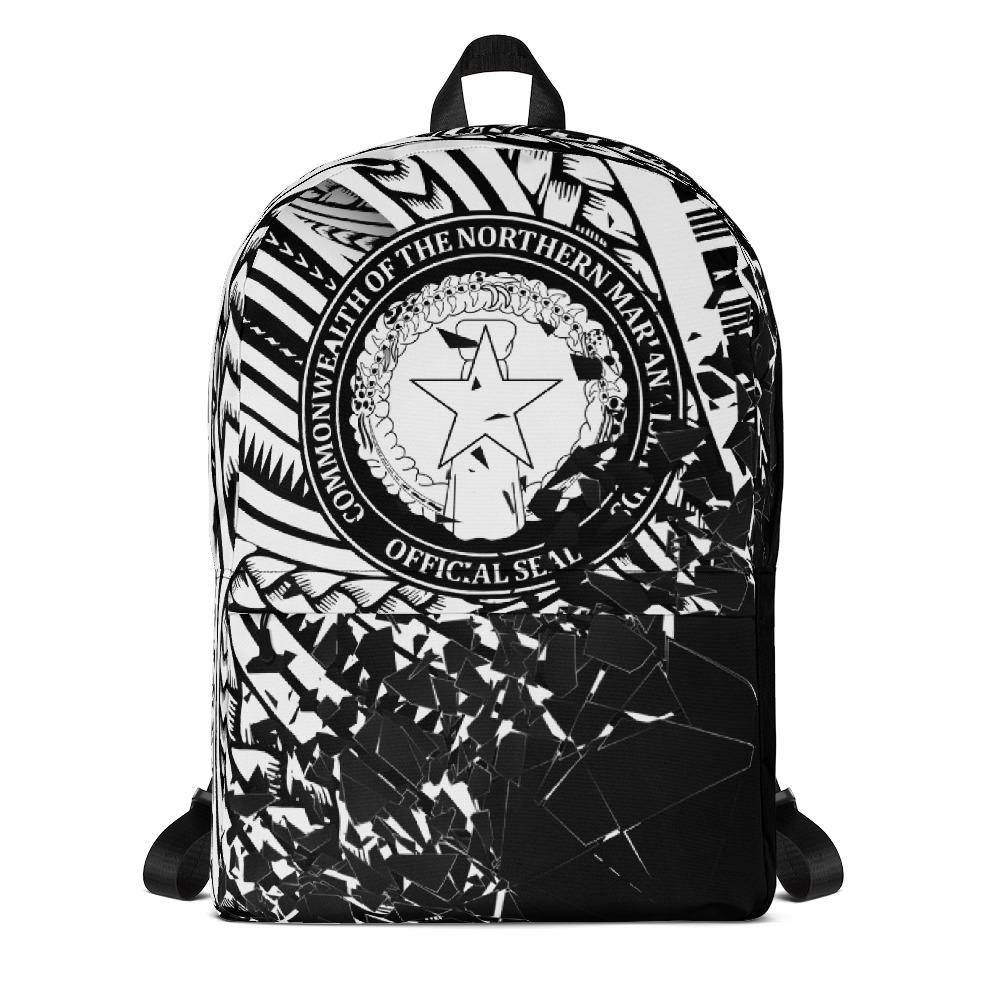 CNMI Polynesian Backpack - Broken Mirror WHITE - Polynesian Pride