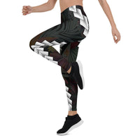 Pohnpei Micronesian Women Legging - Chain Polynesian - Polynesian Pride