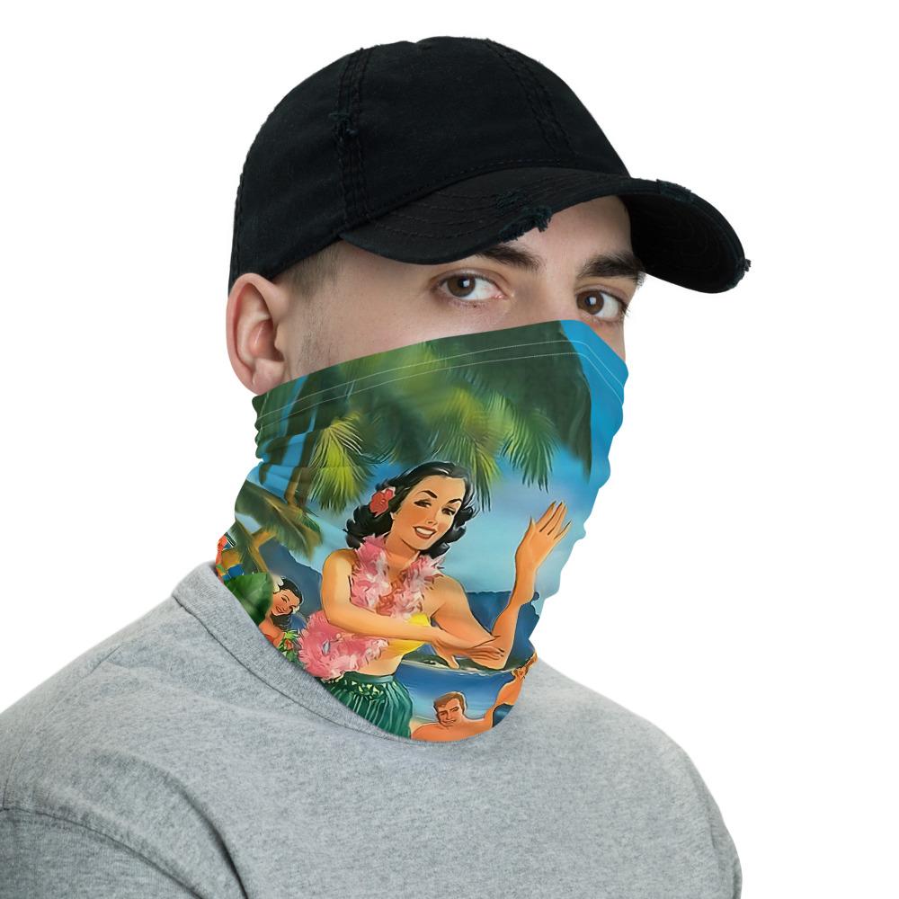 Hawaiian Bandana - Hula Dance On Beach Neck Gaiter - Polynesian Pride
