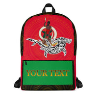 Vanuatu Backpack - Custom Shark With Coat Of Arms Art - Polynesian Pride