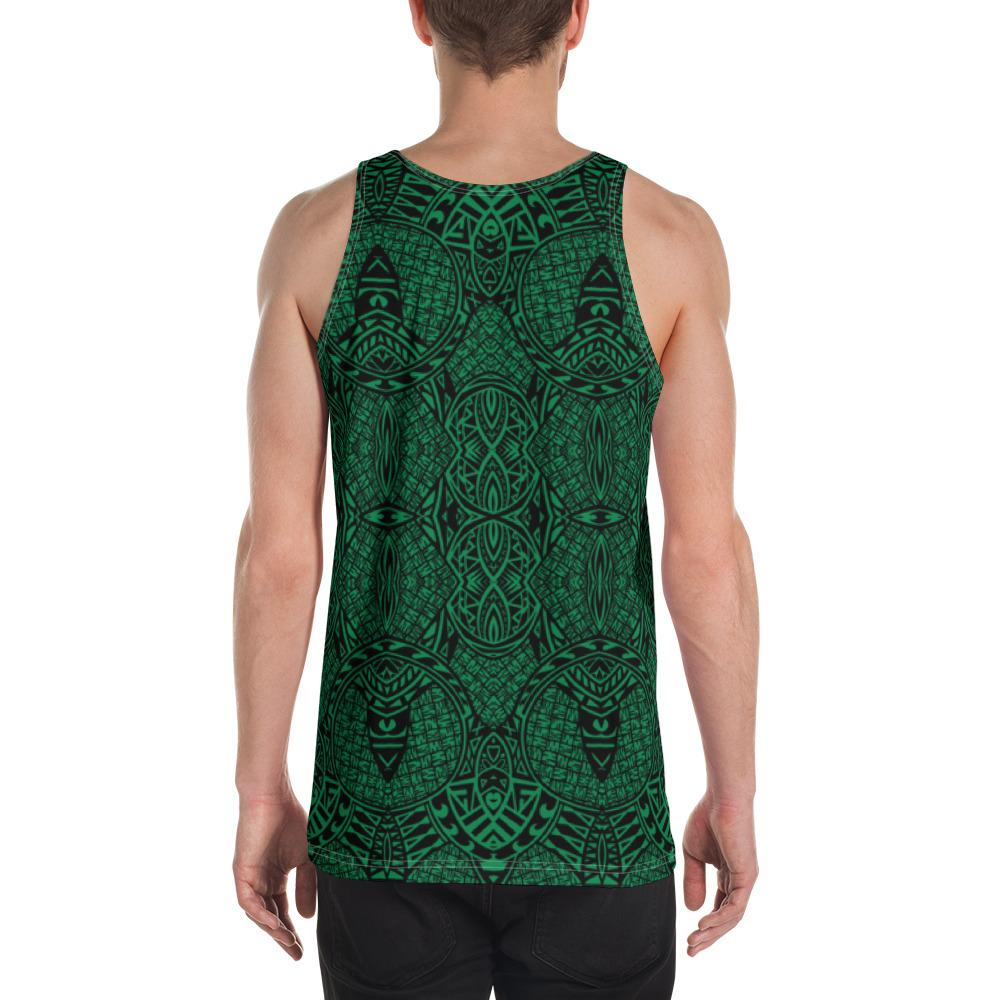 Polynesian Lauhala Mix Green - Hawaii Men's Tank Top - Polynesian Pride