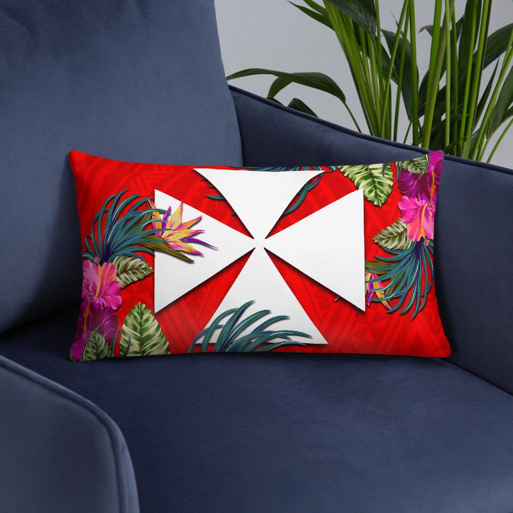 Wallis And Futuna Polynesian Pillow - Hibiscus Surround - Polynesian Pride