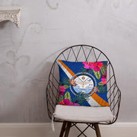 Marshall Islands Polynesian Pillow - Hibiscus Surround - Polynesian Pride
