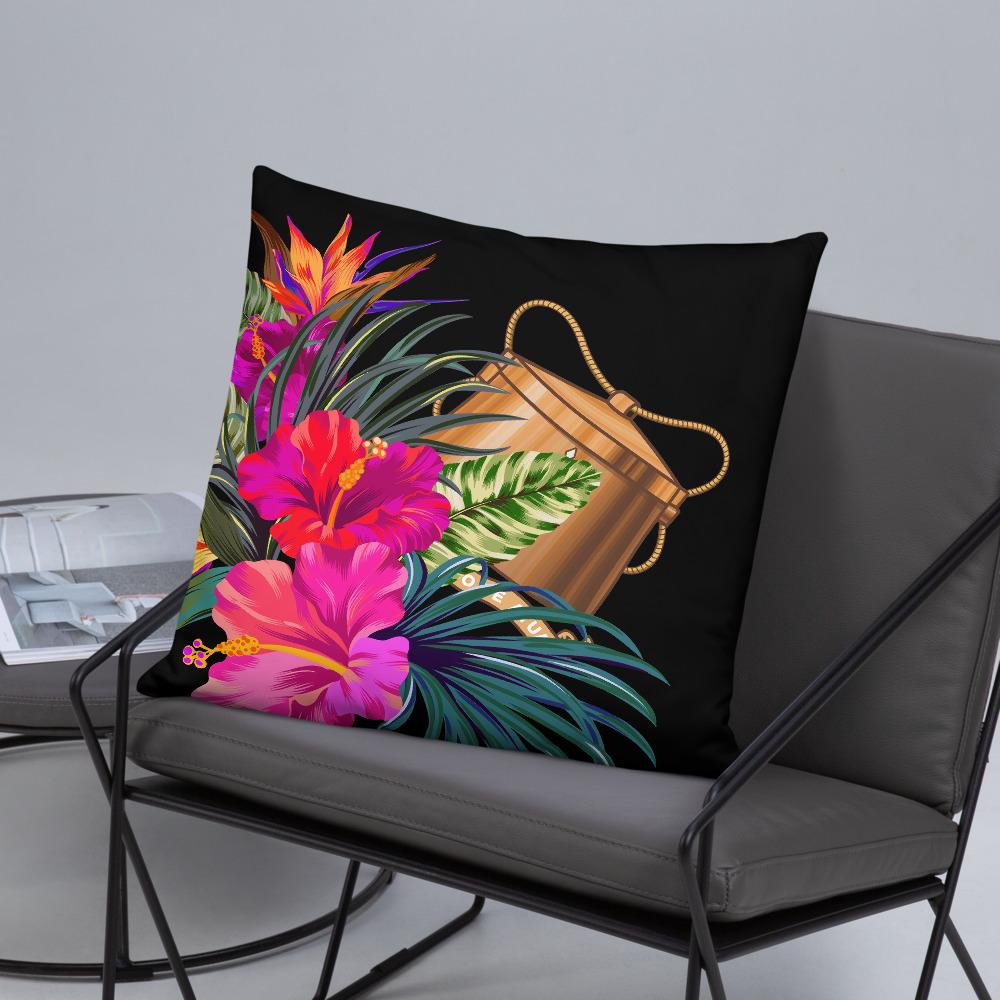 Tokelau Polynesian Basic Pillow - Tropical Bouquet - Polynesian Pride