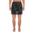 Polynesian Turtle Palm And Sea Pebbles Gray Men's Athletic Long Shorts - Polynesian Pride