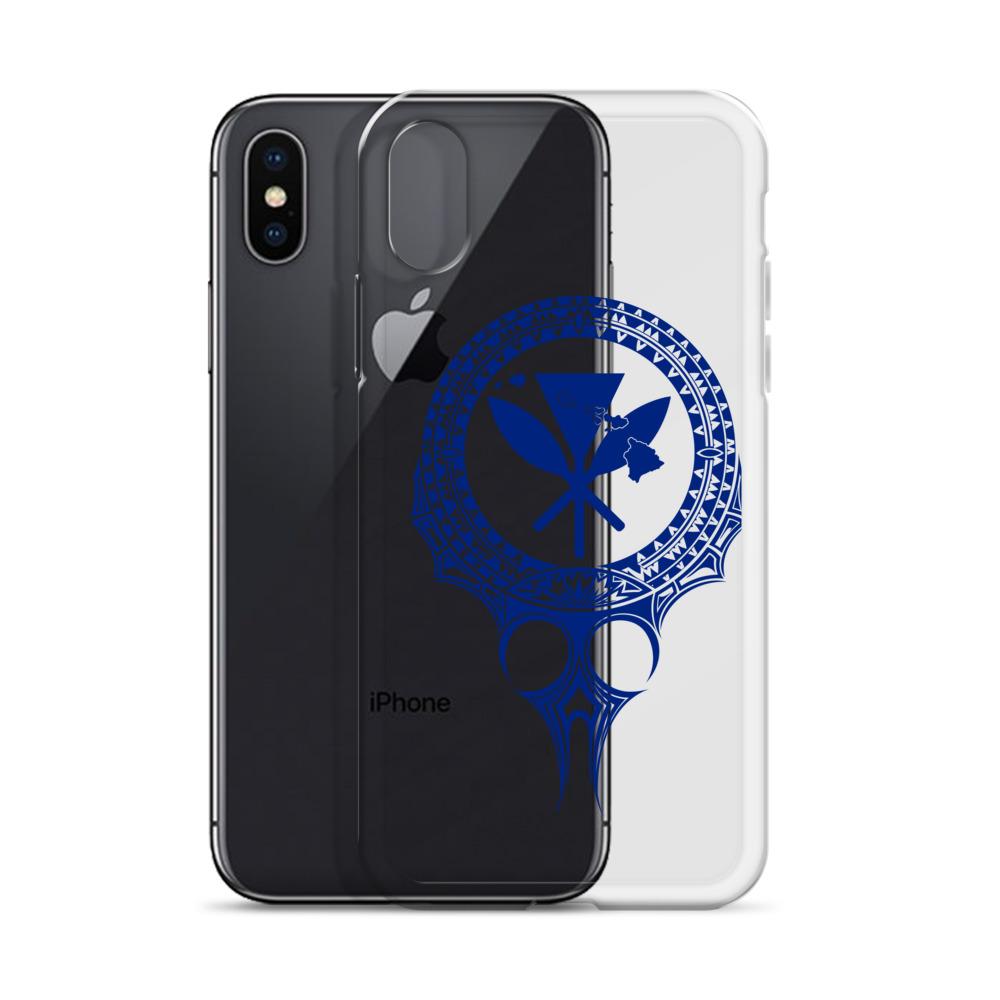 Kanaka Maoli Iphone Case The Eyes Blue AH iPhone X/XS Phone Case Blue - Polynesian Pride