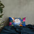 Marshall Islands Polynesian Pillow - Hibiscus Surround Pillow 20×12 Blue - Polynesian Pride