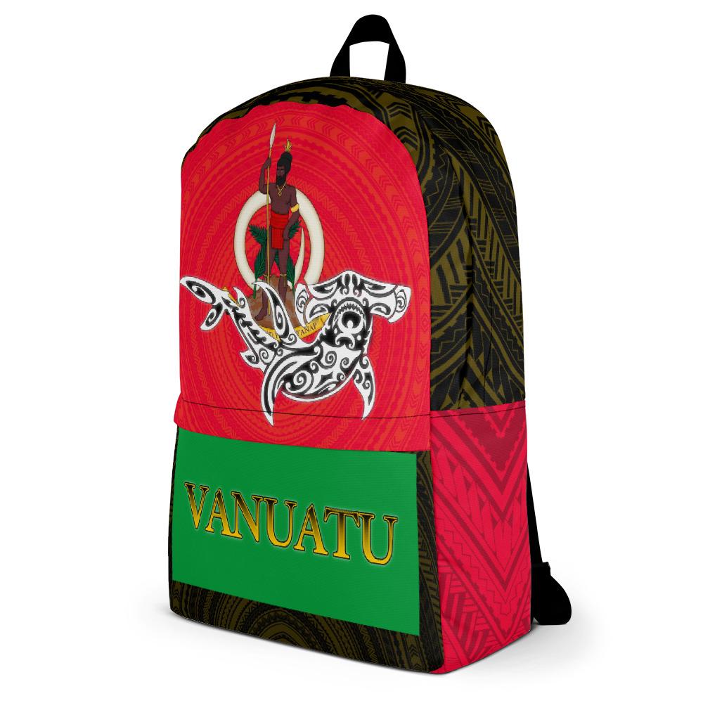 Vanuatu Backpack - Shark With Coat Of Arms - Polynesian Pride