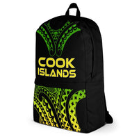 Cook Islands Polynesian Backpack - Reggae Tribal Pattern - Polynesian Pride
