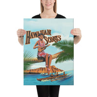 Hawaiian Song Canvas 18x24 Canvas White - Polynesian Pride