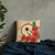 Chuuk Micronesian Pillow - Hibiscus Coat of Arm Pillow 51 x 90 (cm) Beige - Polynesian Pride