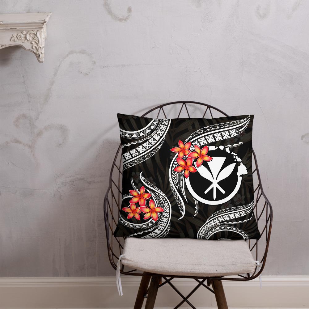 Polynesian Hawaii Pillow - White Plumeria - Polynesian Pride