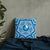 Yap State Pillow - Mandala Star Patterns 18×18 Blue Pillow - Polynesian Pride