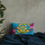 Tuvalu Polynesian Pillow - Hibiscus Surround Pillow 20×12 Blue - Polynesian Pride