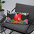 Wallis And Futuna Pillow - Coat Of Arms With Tropical Flowers - Polynesian Pride