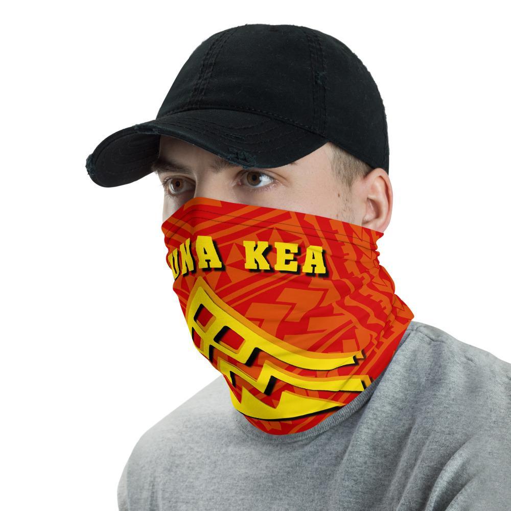 Hawaiian Bandana Mauna Kea Spearhead Polynesian Neck Gaiter - AH - Red - Polynesian Pride
