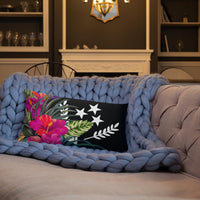 Kosrae Micronesia Basic Pillow - Tropical Bouquet - Polynesian Pride