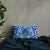 Pohnpei State Pillow - Mandala Star Patterns 20×12 Blue Pillow - Polynesian Pride