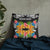 Tribal Pattern Custom Pillow - Tropical Flowers 22×22 Black Pillow - Polynesian Pride