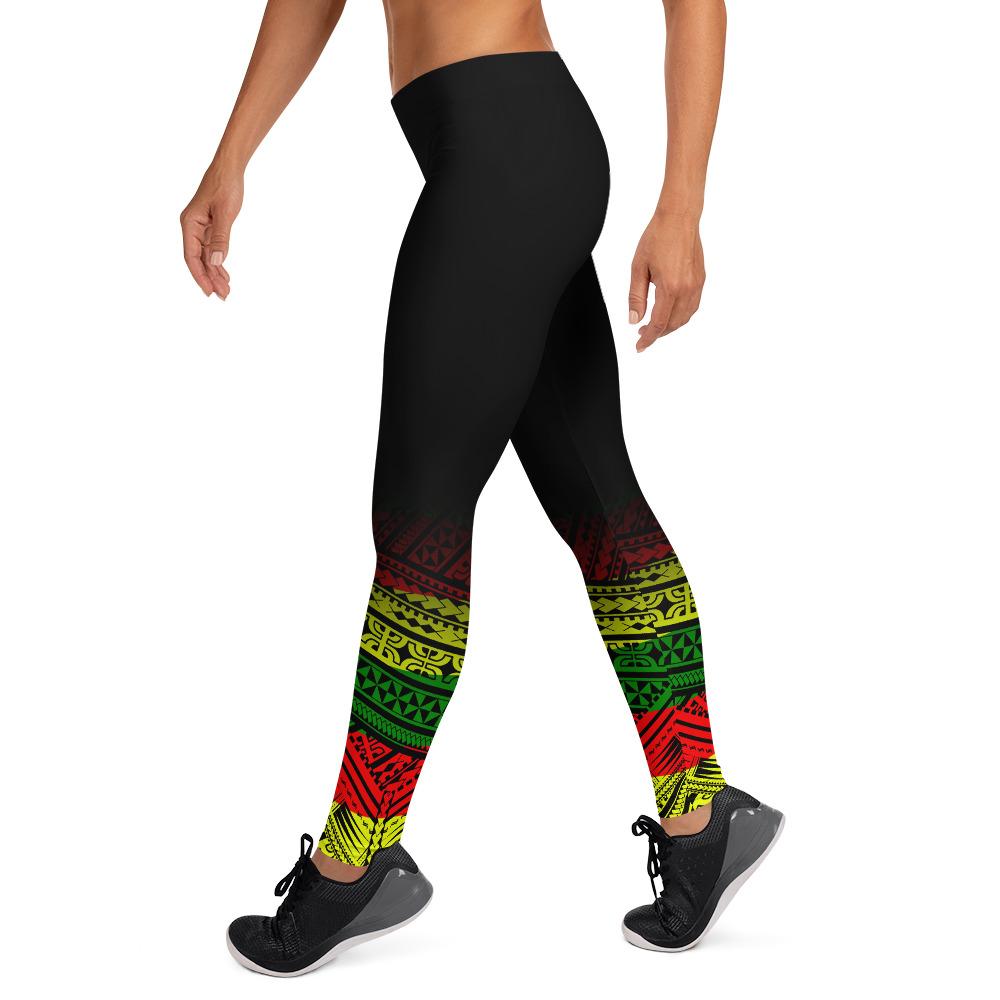 Polynesian Legging - Polynesian Design Reggae Style Legging - Polynesian Pride