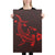 Hawaiian Map Hammerhead Shark Polynesian Canvas Red 24x36 Canvas Red - Polynesian Pride