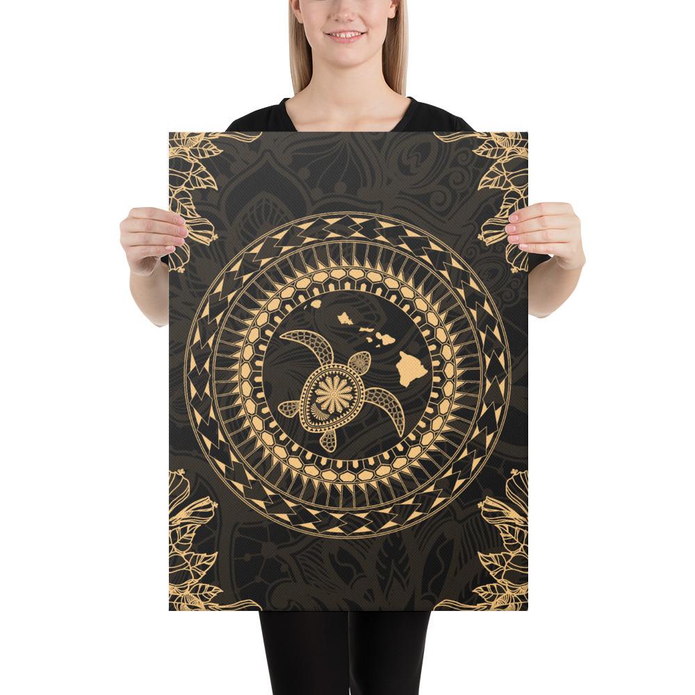Hawaii Turtle Tradition Canvas 18x24 Canvas White - Polynesian Pride