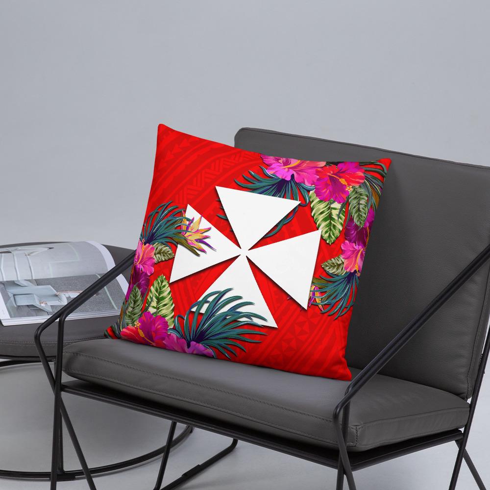 Wallis And Futuna Polynesian Pillow - Hibiscus Surround - Polynesian Pride