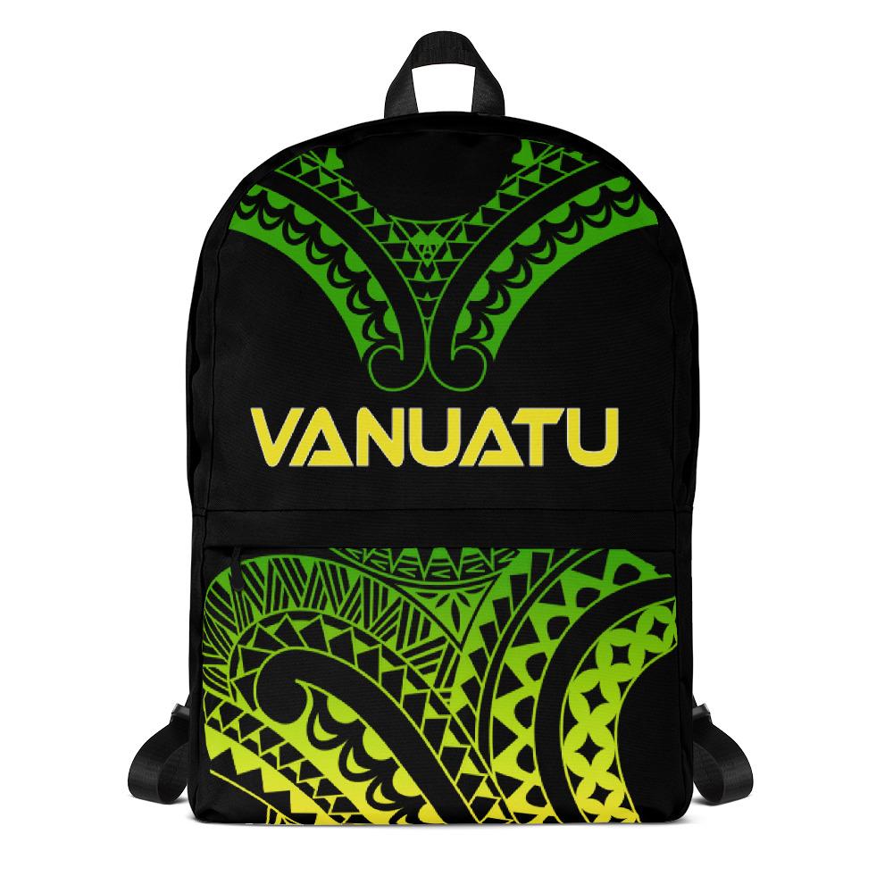 Vanuatu Polynesian Backpack - Reggae Tribal Pattern Reggae - Polynesian Pride