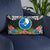 Yap State Pillow - Coat Of Arms With Tropical Flowers - Polynesian Pride