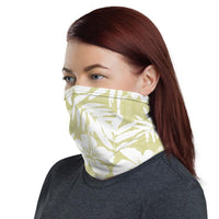 Traditional Hibiscus Beige Unisex Neck Gaiter - Polynesian Pride