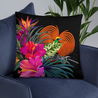 Papua New Guinea Polynesian Basic Pillow - Tropical Bouquet - Polynesian Pride
