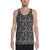 Tropical Strelitzia Black Hawaii Men's Tank Top AH White - Polynesian Pride