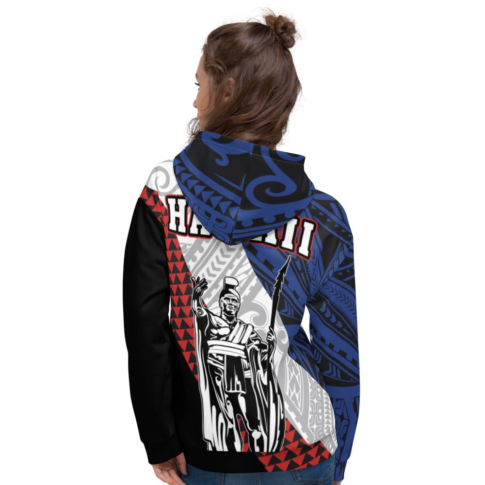Hawaii Kanaka Cover Kakau Polynesian King Hoodie - Polynesian Pride