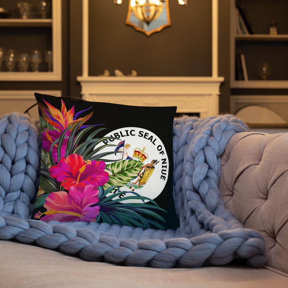 Niue Polynesian Basic Pillow - Tropical Bouquet - Polynesian Pride