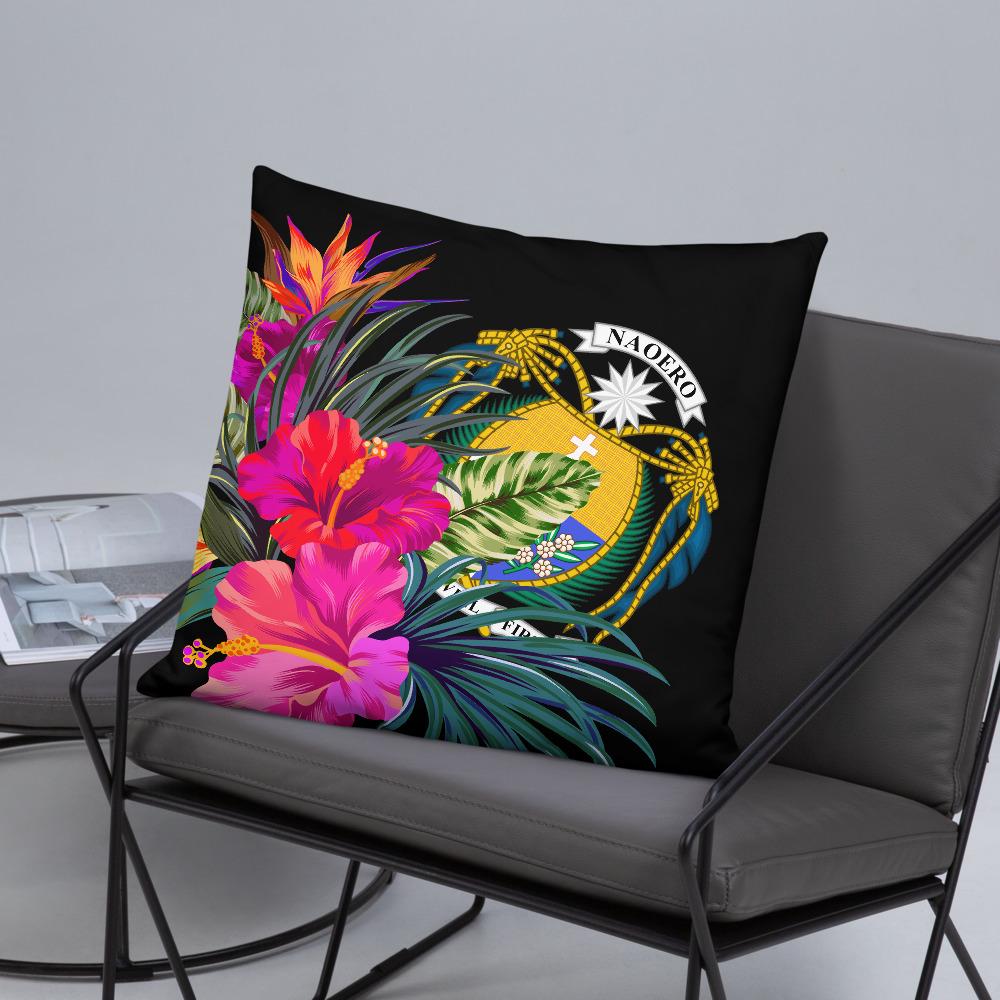 Nauru Polynesian Basic Pillow - Tropical Bouquet - Polynesian Pride