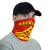 Hawaiian Bandana Mauna Kea Tropical Flowers Polynesian Neck Gaiter - AH - Red - Polynesian Pride