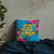 Tuvalu Polynesian Pillow - Hibiscus Surround Pillow 18×18 Blue - Polynesian Pride