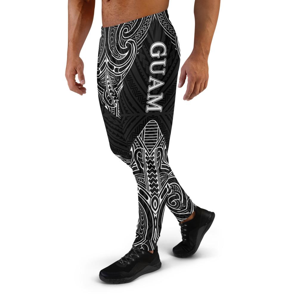 Guam Sweatpant - Polynesian Patterns White Color - Polynesian Pride
