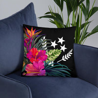 Kosrae Micronesia Basic Pillow - Tropical Bouquet - Polynesian Pride