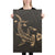 Hawaiian Map Hammerhead Shark Polynesian Canvas Gold 24x36 Canvas Gold - Polynesian Pride