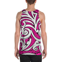 Polynesian Maori Ethnic Ornament Pink - Hawaii Men's Tank Top - Polynesian Pride