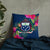 Samoa Polynesian Pillow - Hibiscus Surround Pillow 22×22 Blue - Polynesian Pride
