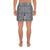 Polynesian Lauhala Mix White Men's Athletic Long Shorts - Polynesian Pride