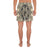 Polynesian Plumeria Mix Gray Men's Athletic Long Shorts - Polynesian Pride
